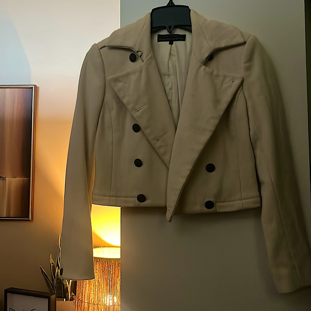 Rag & Bone Cream Double-Breasted Jacket - image 2